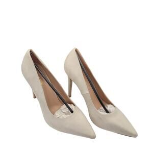 PrettyLittleThing NIB Women's Nude Heeled Court Shoes Stiletto Dressy Size 8